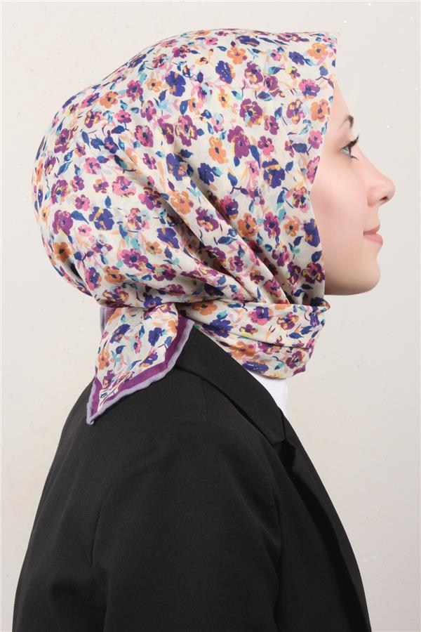 Locella Pamuklu Soft Eşarp 4161-16 Mor