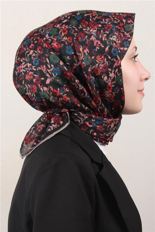 Locella Pamuklu Soft Eşarp 4161-3 Siyah