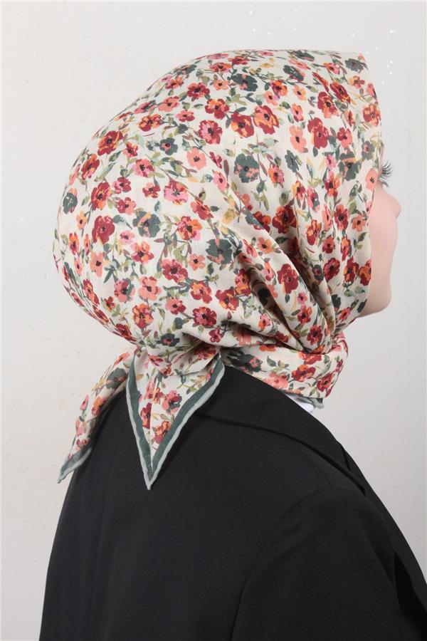 Locella Pamuklu Soft Eşarp 4161-6 Yeşil