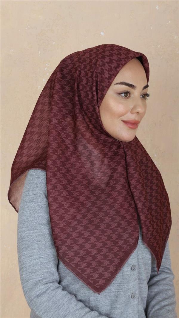 Locella Pamuklu Soft Eşarp 4520-7 Vişne 
