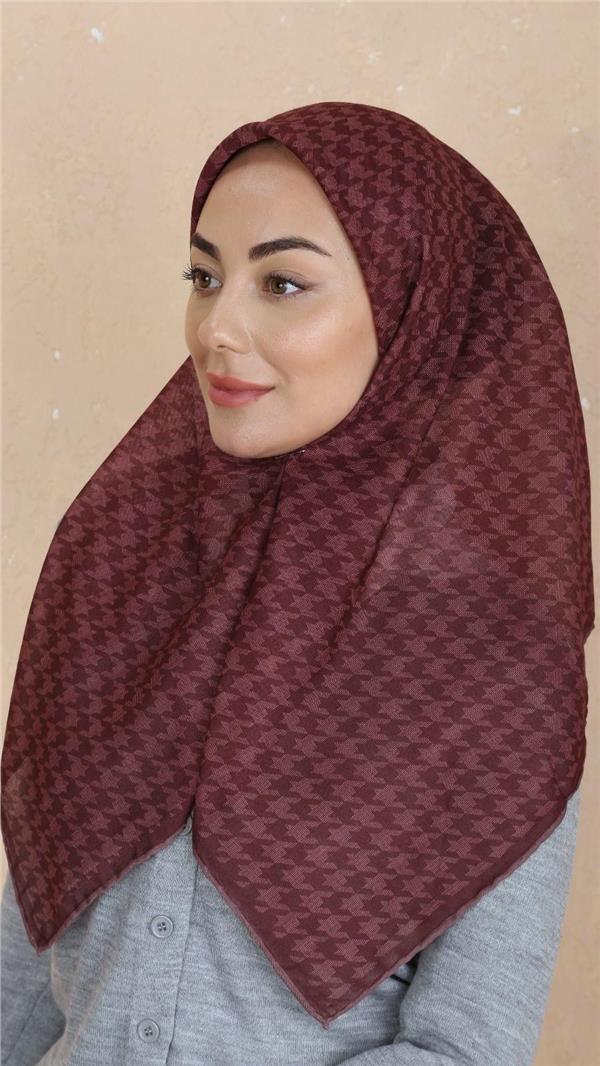 Locella Pamuklu Soft Eşarp 4520-7 Vişne 