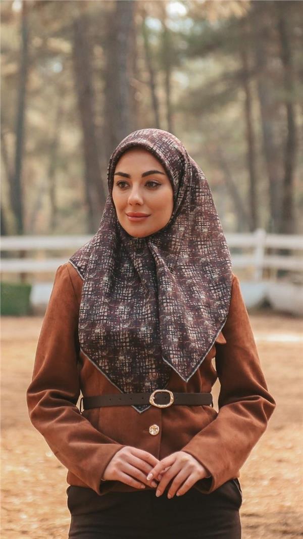 Locella Pamuklu Soft Eşarp 4521-4 Siyah-Bordo