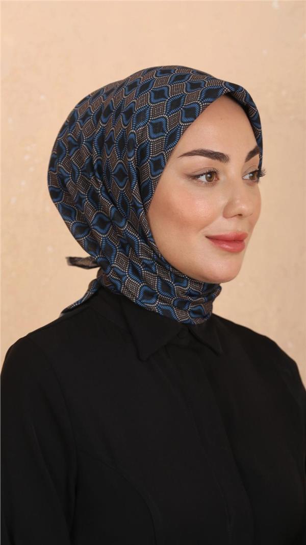 Locella Pamuklu Soft Eşarp 4522-14 Siyah-Saks