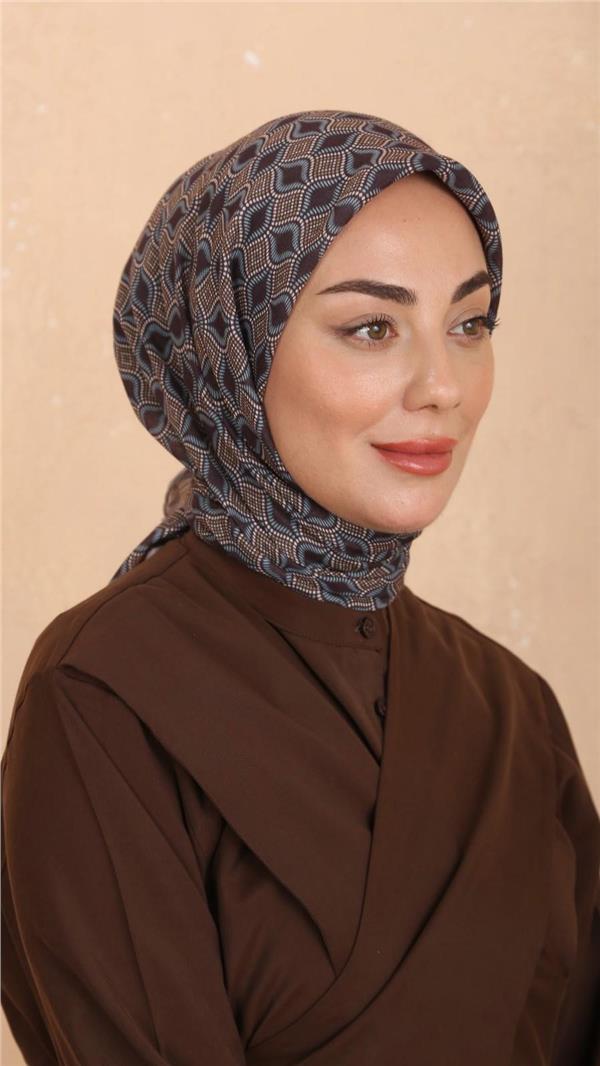 Locella Pamuklu Soft Eşarp 4522-4 Acı Kahve 