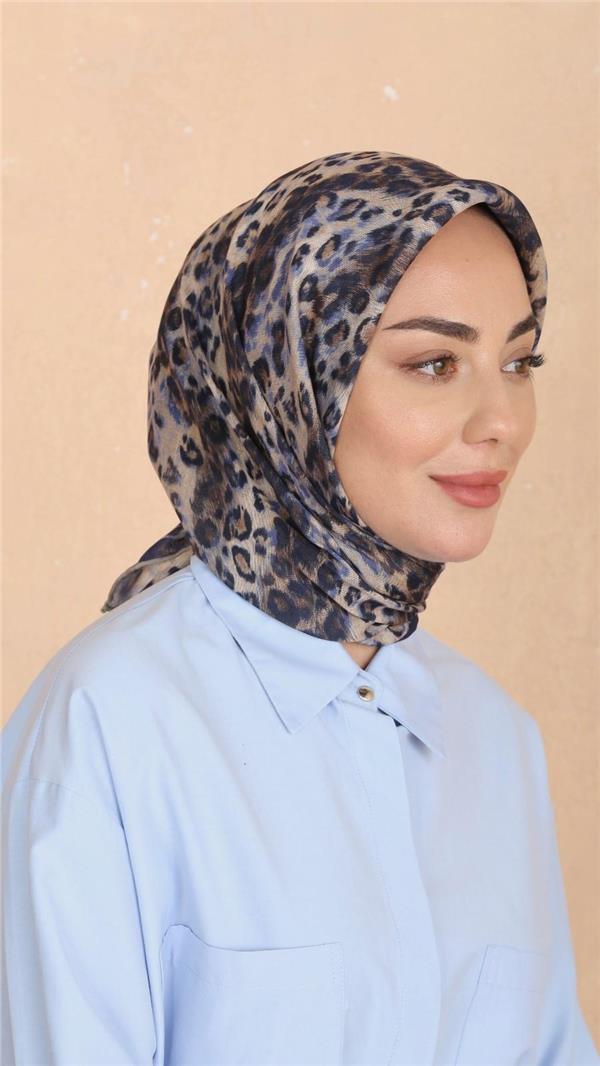 Locella Pamuklu Soft Eşarp 4523-4 Lacivert 