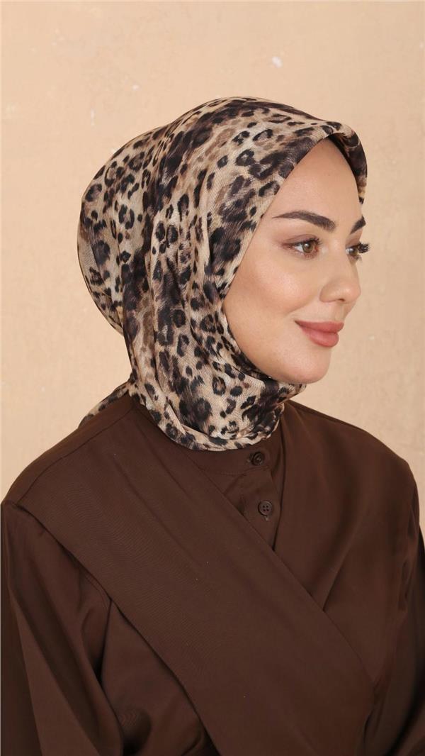 Locella Pamuklu Soft Eşarp 4523-6 Kahve 