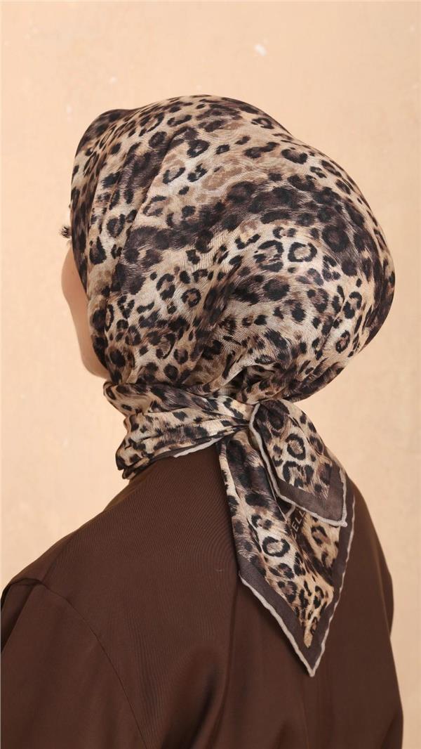 Locella Pamuklu Soft Eşarp 4523-6 Kahve 