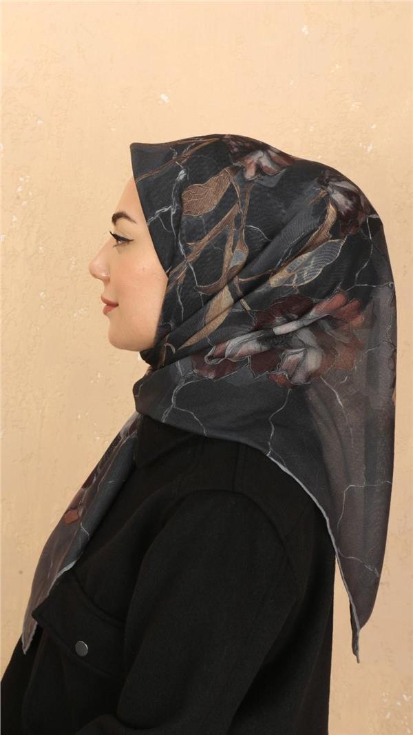 Locella Pamuklu Soft Eşarp 4524-12 Siyah 