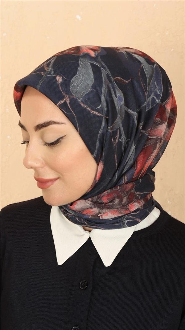 Locella Pamuklu Soft Eşarp 4524-5 Lacivert 