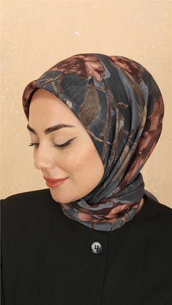 Locella Pamuklu Soft Eşarp 4524-8 Gri 