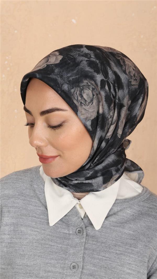 Locella Pamuklu Soft Eşarp 4527-1 Siyah 