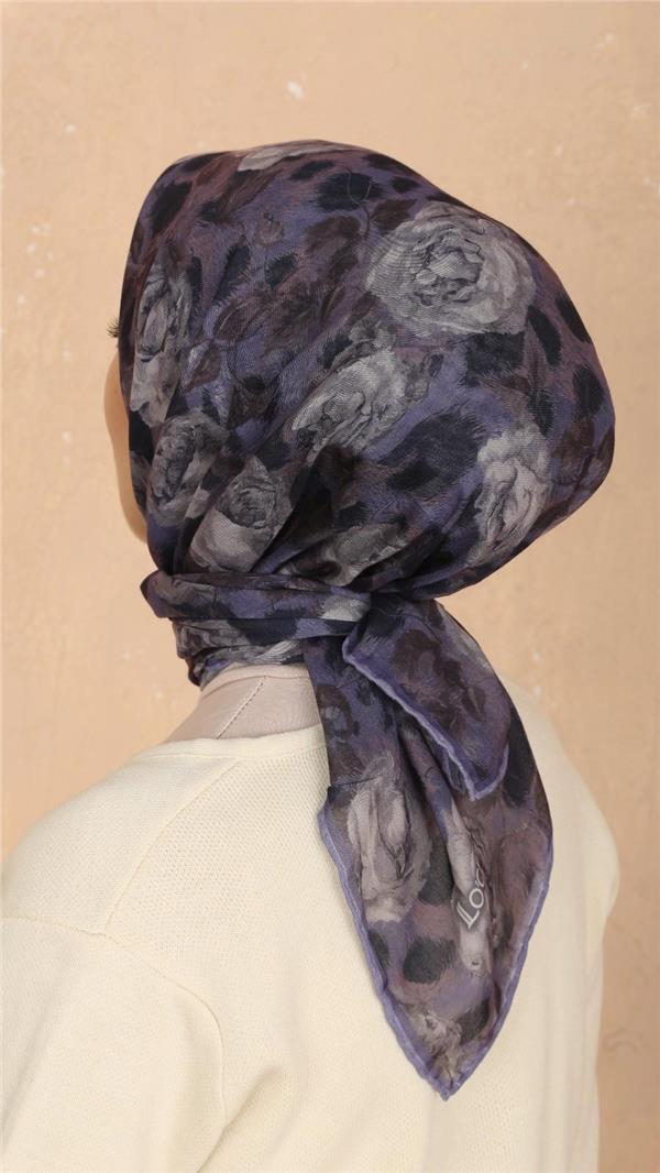 Locella Pamuklu Soft Eşarp 4527-4 Mor 