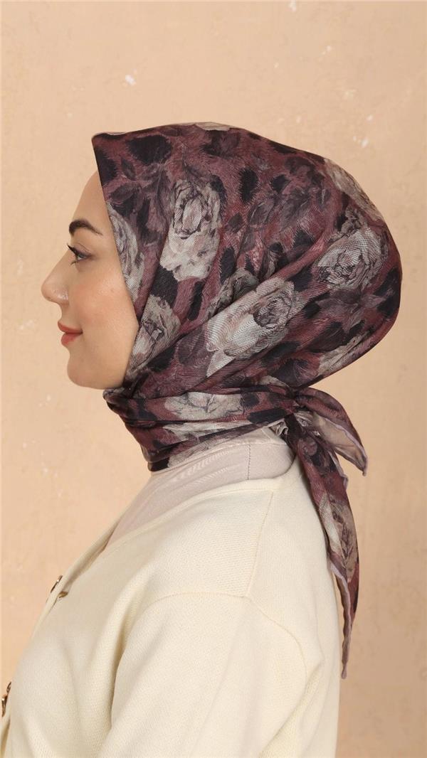 Locella Pamuklu Soft Eşarp 4527-5 Gül Kurusu 