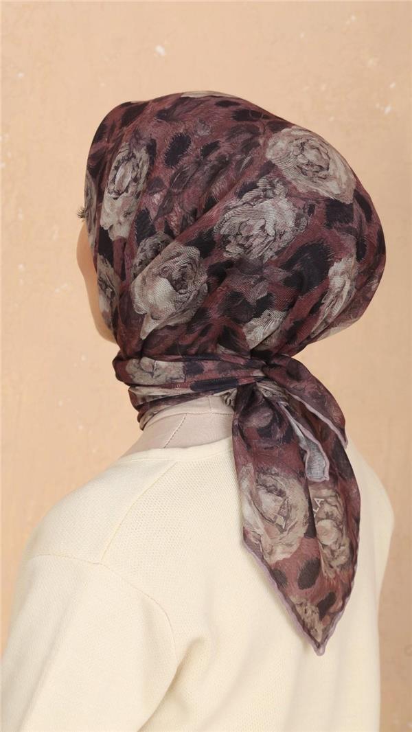 Locella Pamuklu Soft Eşarp 4527-5 Gül Kurusu 