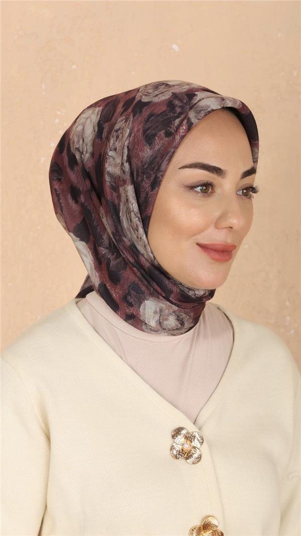 Locella Pamuklu Soft Eşarp 4527-5 Gül Kurusu 