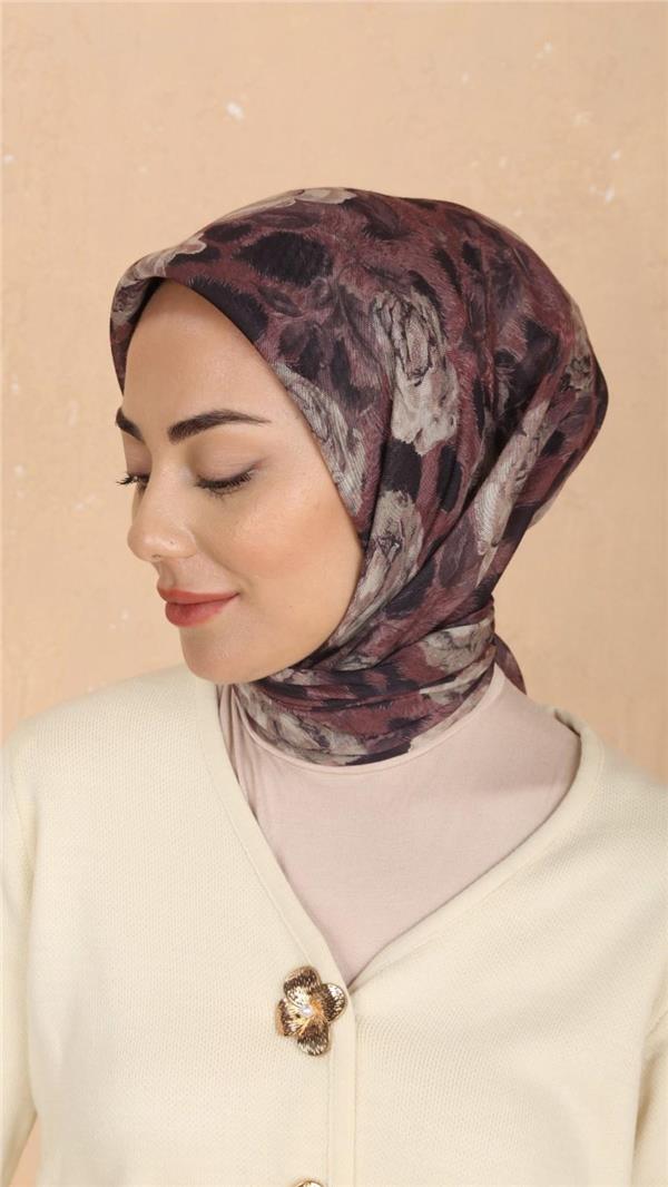 Locella Pamuklu Soft Eşarp 4527-5 Gül Kurusu 