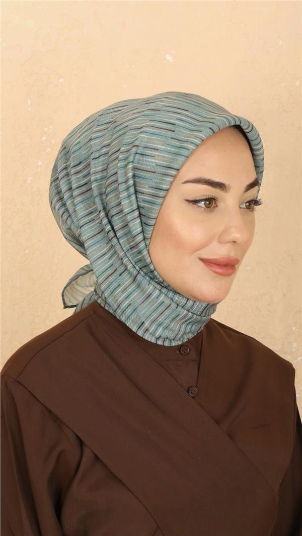 Locella Pamuklu Soft Eşarp 4528-11 Su Yeşili 