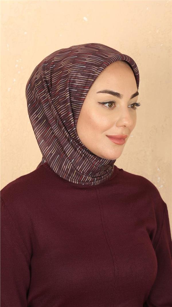 Locella Pamuklu Soft Eşarp 4528-9 Bordo 