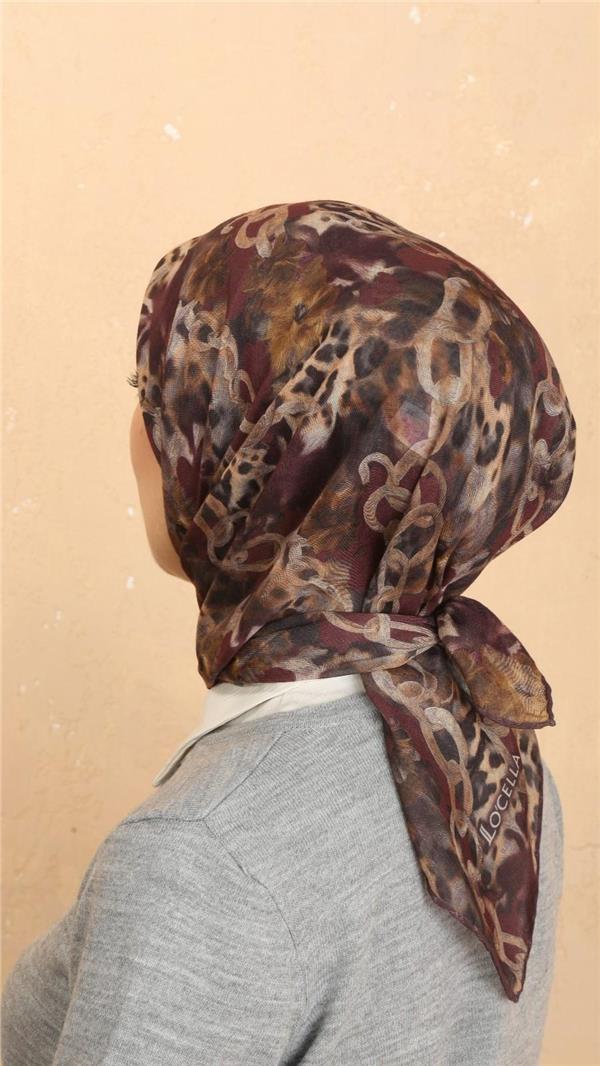 Locella Pamuklu Soft Eşarp 4529-1 Bordo 