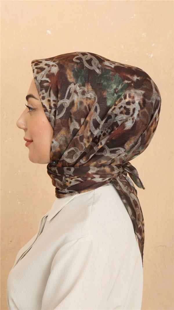 Locella Pamuklu Soft Eşarp 4529-11 Kahve 