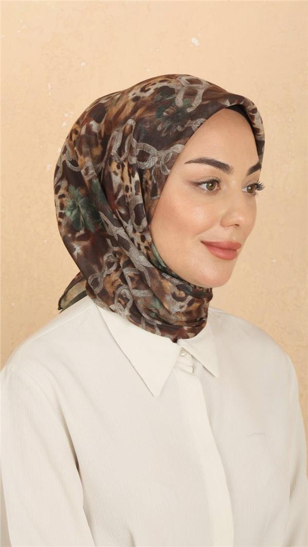 Locella Pamuklu Soft Eşarp 4529-11 Kahve 