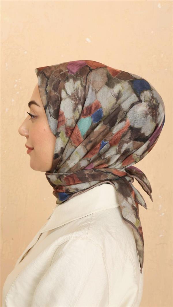 Locella Pamuklu Soft Eşarp 4530-10 Koyu Kahve 