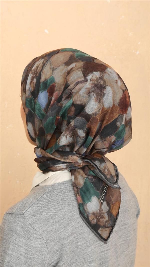 Locella Pamuklu Soft Eşarp 4530-4 Siyah 