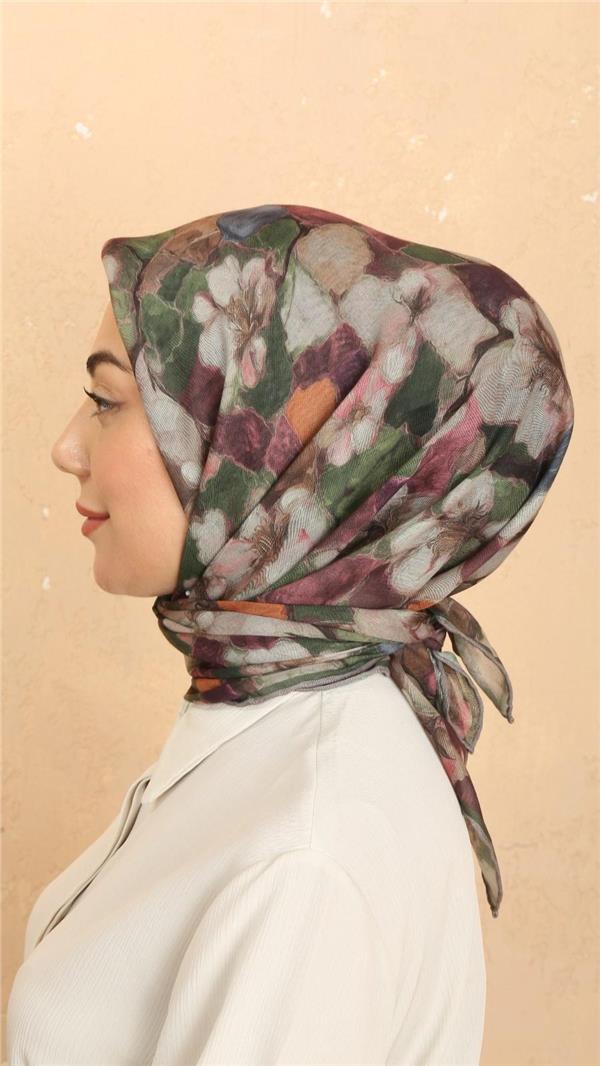 Locella Pamuklu Soft Eşarp 4530-5 Yeşil 