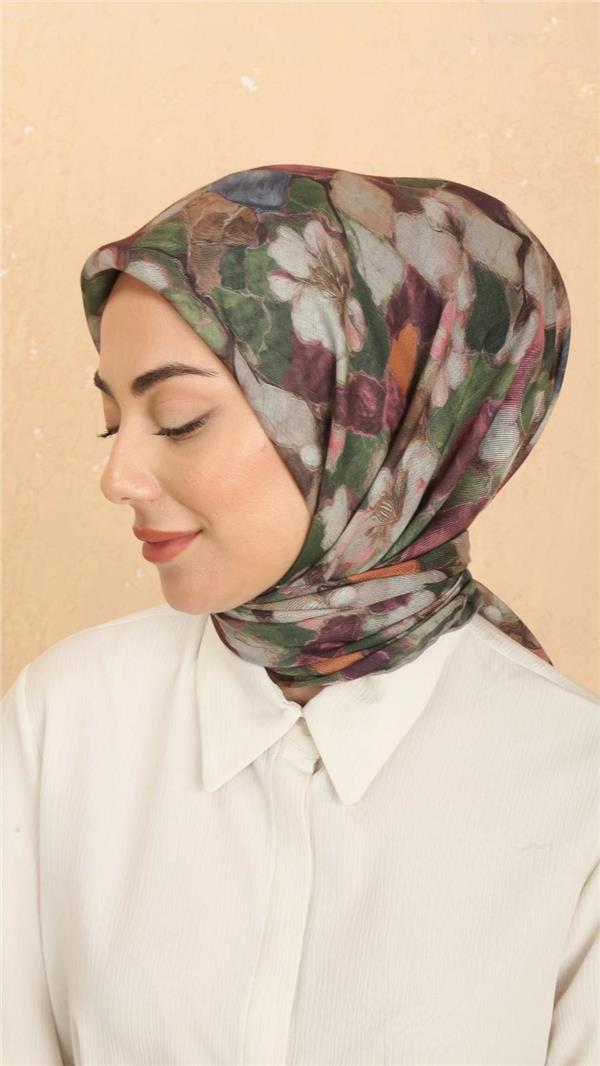 Locella Pamuklu Soft Eşarp 4530-5 Yeşil 