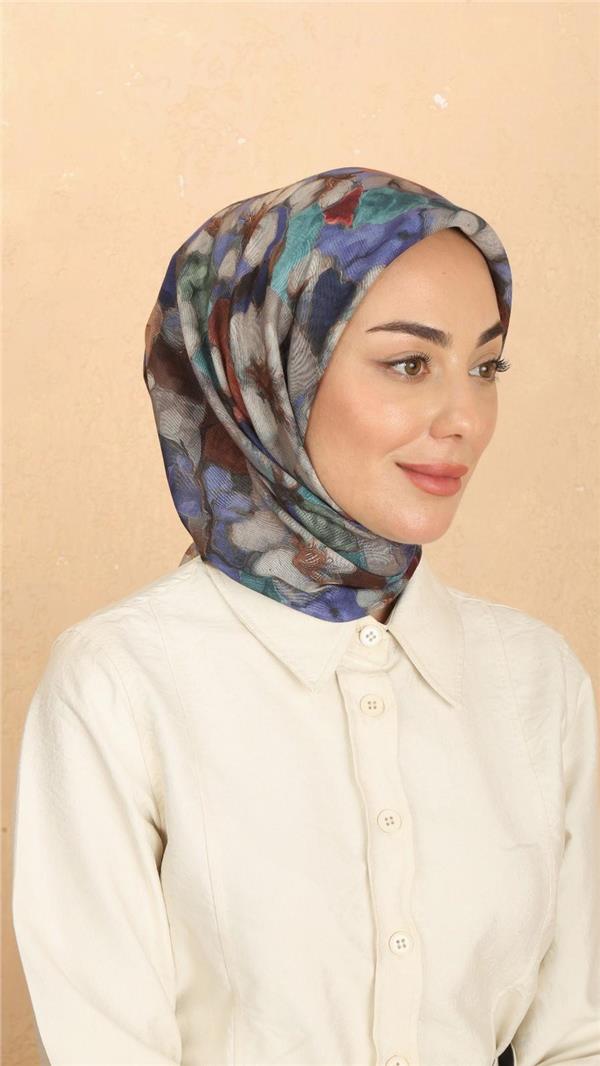 Locella Pamuklu Soft Eşarp 4530-9 Lacivert 
