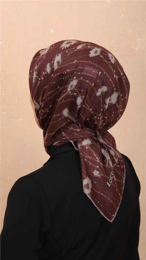 Locella Pamuklu Soft Eşarp 4531-7 Bordo 