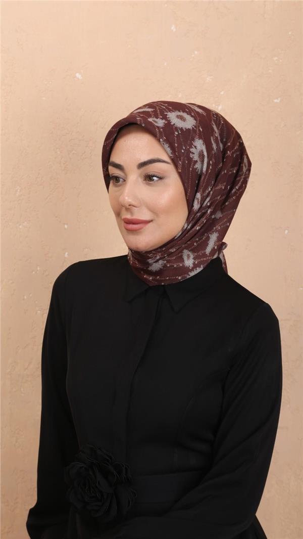 Locella Pamuklu Soft Eşarp 4531-7 Bordo 