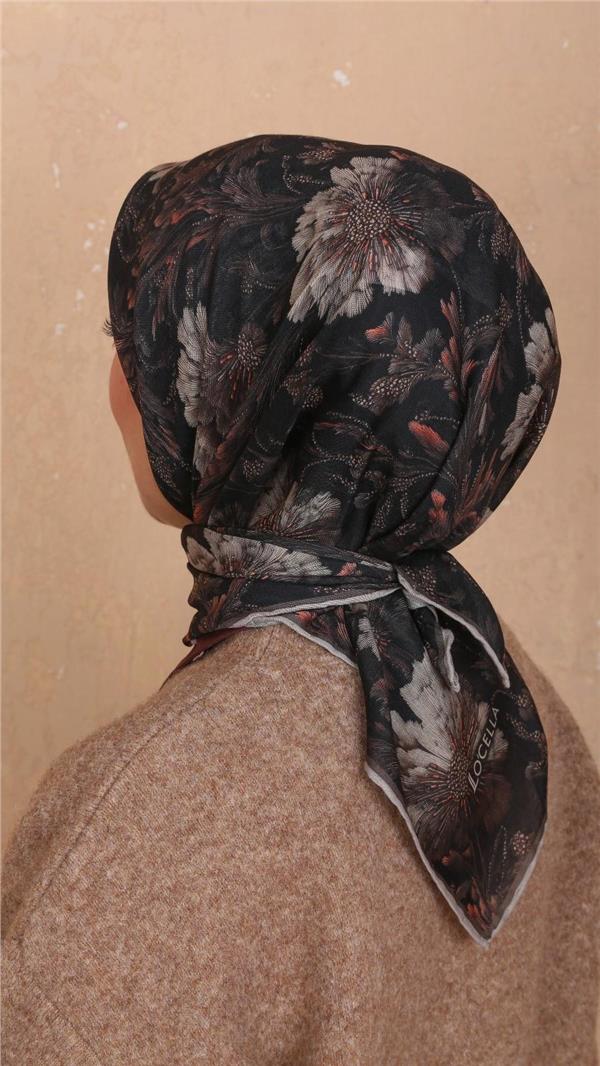 Locella Pamuklu Soft Eşarp 4532-1 Siyah 