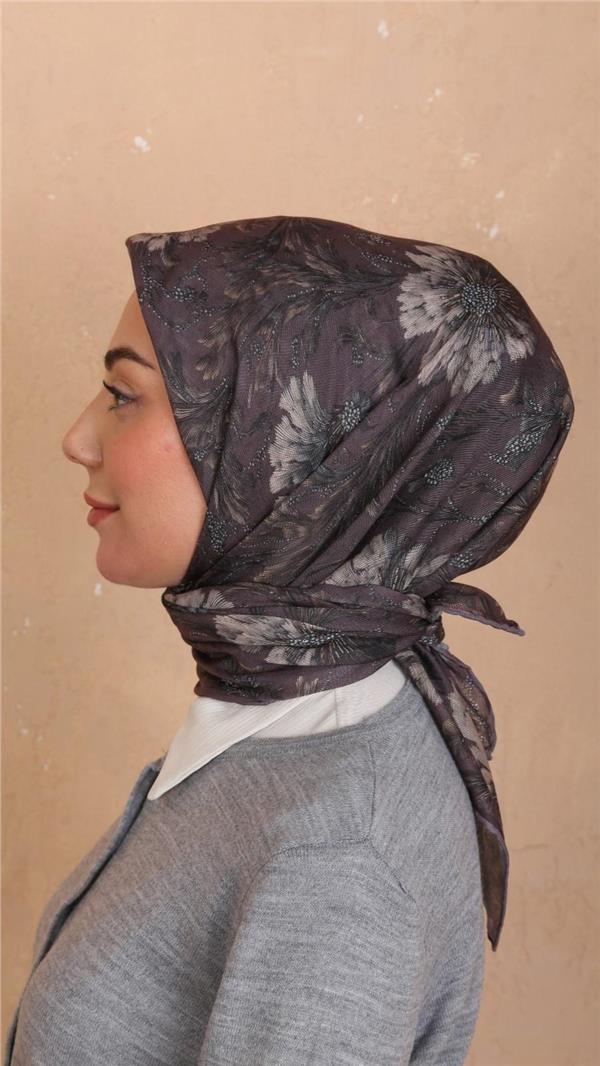Locella Pamuklu Soft Eşarp 4532-7 Kakao 