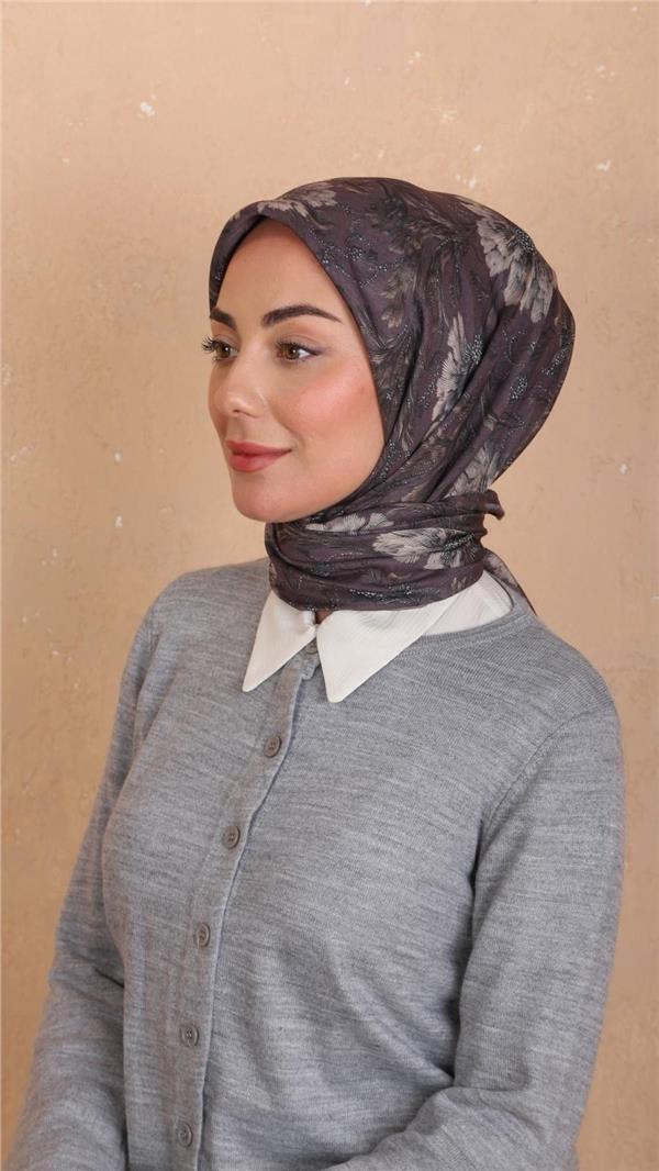 Locella Pamuklu Soft Eşarp 4532-7 Kakao 