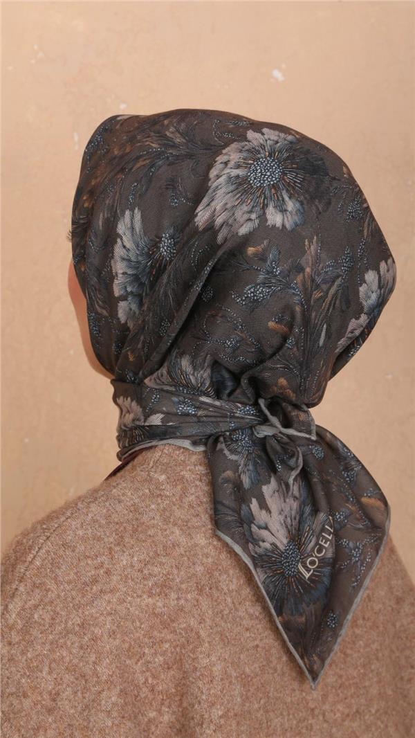 Locella Pamuklu Soft Eşarp 4532-8 Koyu Yeşil 