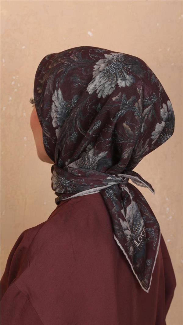 Locella Pamuklu Soft Eşarp 4532-9 Bordo 