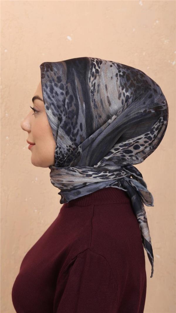 Locella Pamuklu Soft Eşarp 4534-2 Lacivert 