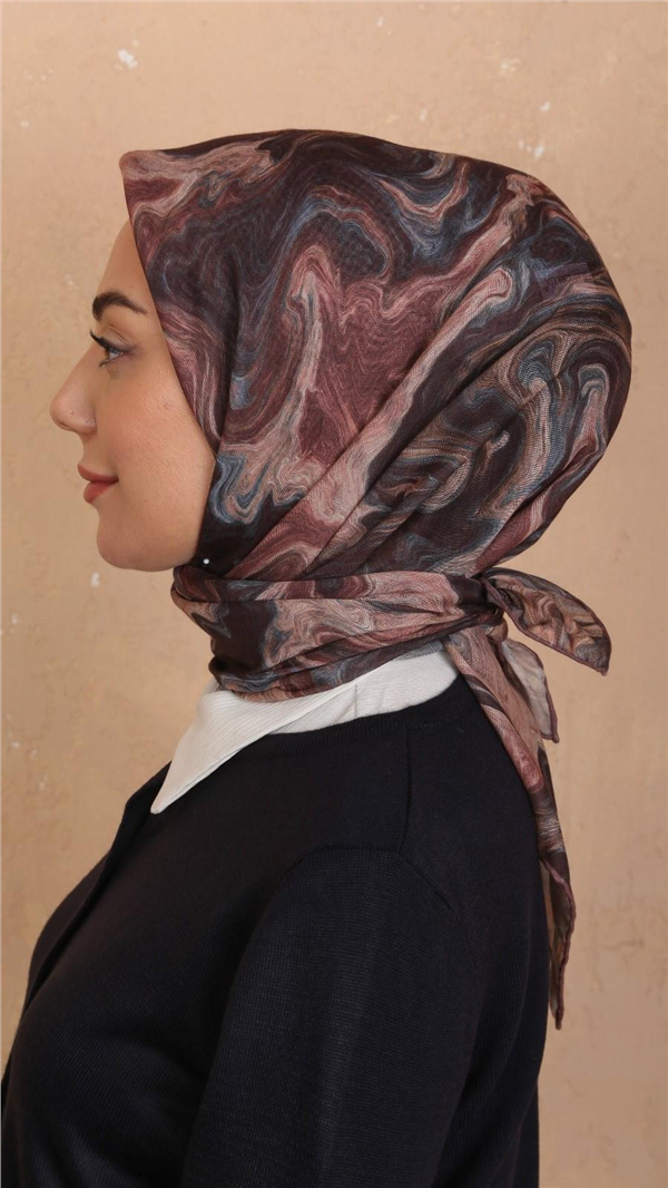 Locella Pamuklu Soft Eşarp 4535-11 Acı Kahve