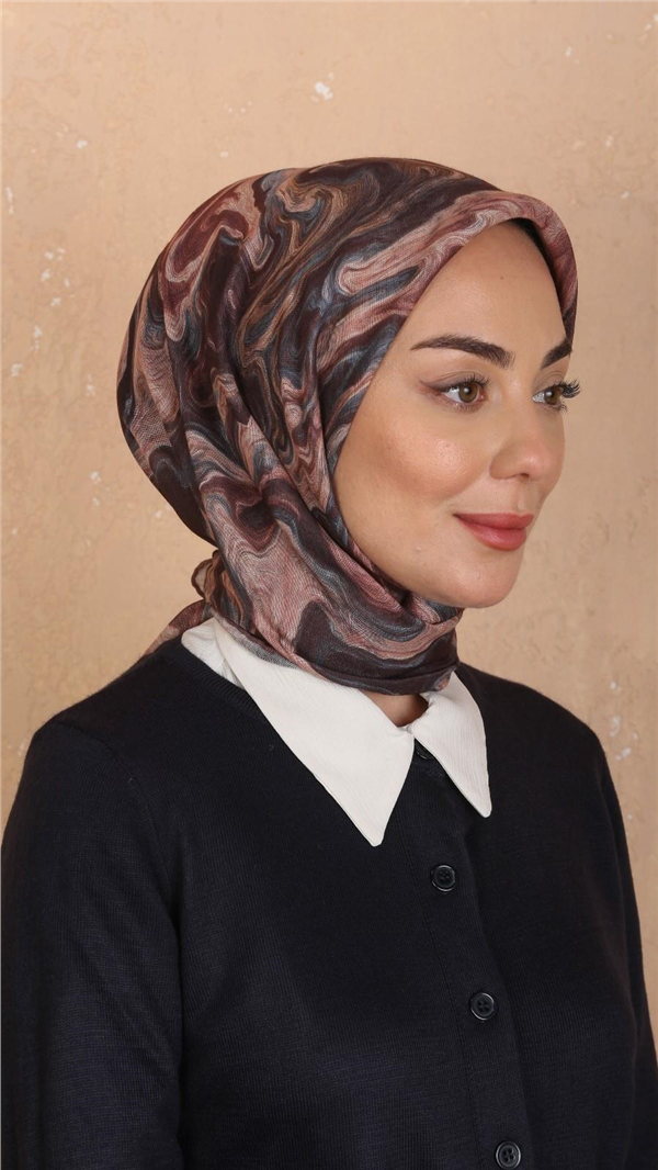 Locella Pamuklu Soft Eşarp 4535-11 Acı Kahve