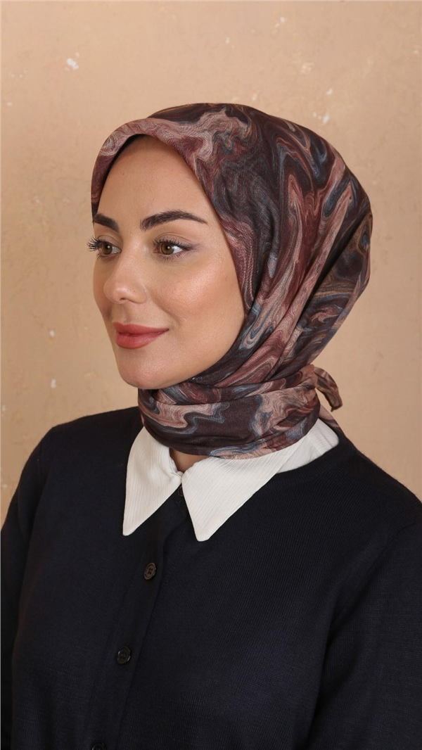 Locella Pamuklu Soft Eşarp 4535-11 Acı Kahve