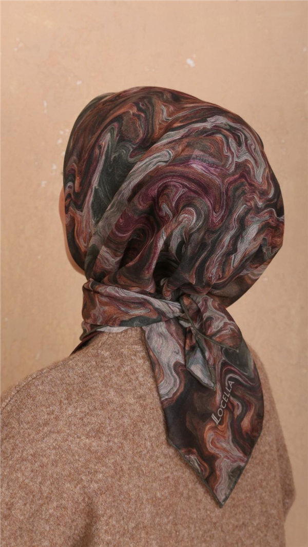 Locella Pamuklu Soft Eşarp 4535-8 Yeşil 