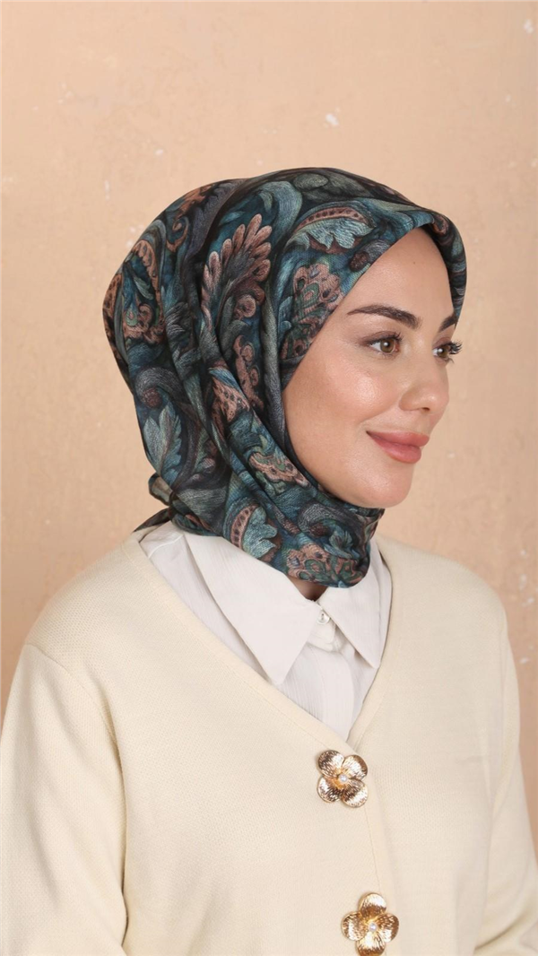 Locella Pamuklu Soft Eşarp 4537-3 Cam Göbeği 