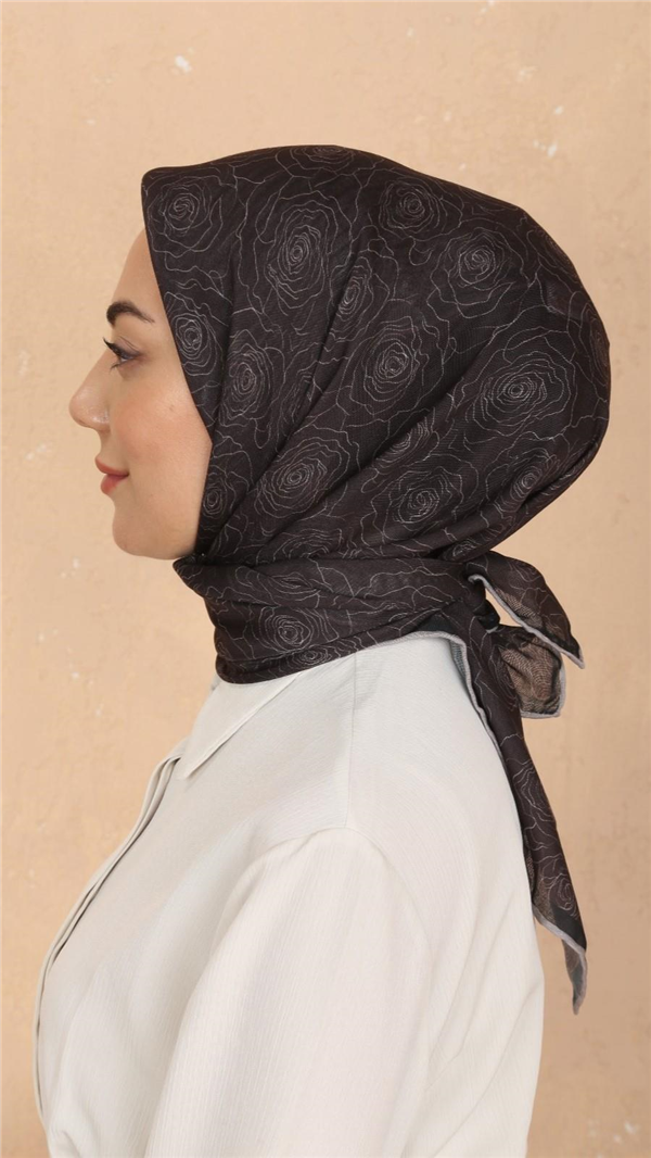 Locella Pamuklu Soft Eşarp 4542-4 Acı Kahve 
