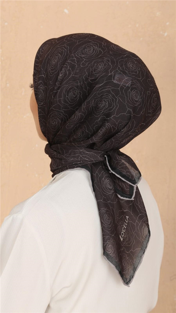 Locella Pamuklu Soft Eşarp 4542-4 Acı Kahve 