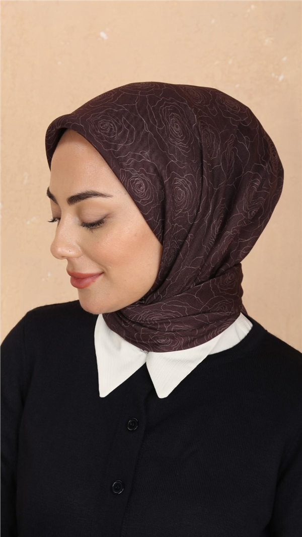 Locella Pamuklu Soft Eşarp 4542-6 Koyu Bordo 