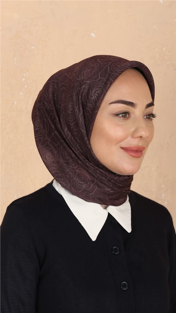 Locella Pamuklu Soft Eşarp 4542-6 Koyu Bordo 