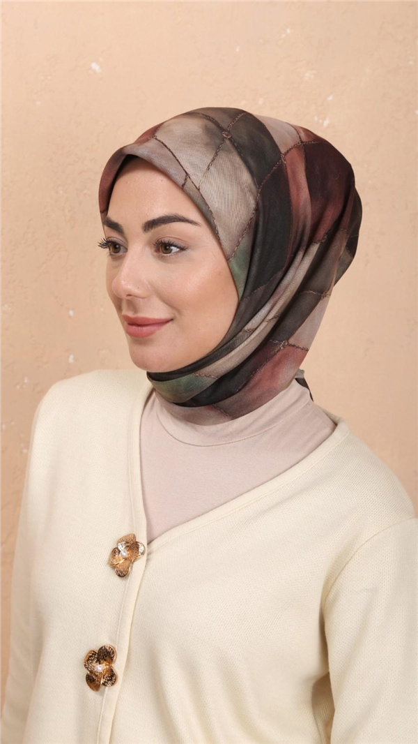 Locella Pamuklu Soft Eşarp 4543-5 Yeşil 