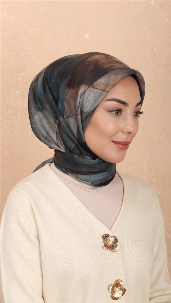 Locella Pamuklu Soft Eşarp 4543-9 Zümrüt 