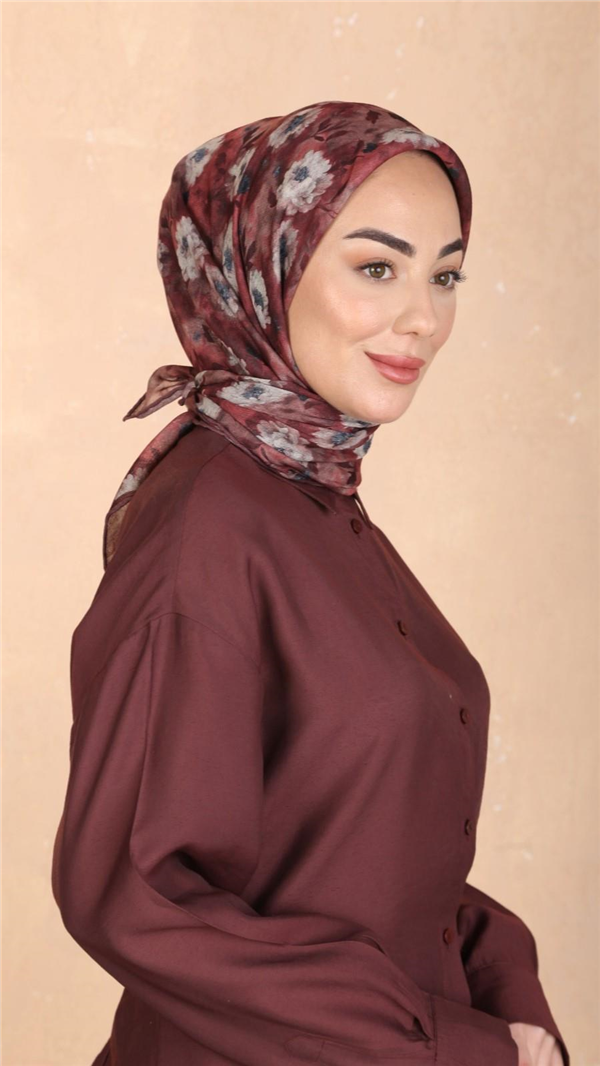 Locella Pamuklu Soft Eşarp 4545-11 Bordo 
